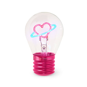 Legami - Lámpara de mesa decorativa con forma de bombilla - Corazón - Bulb Fiction