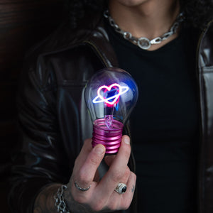 Legami - Lámpara de mesa decorativa con forma de bombilla - Corazón - Bulb Fiction
