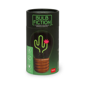 Legami - Lámpara de mesa decorativa con forma de bombilla - Cactus - Bulb Fiction