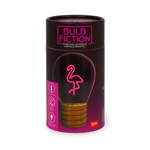 Legami - Lámpara de mesa decorativa con forma de bombilla - Flamingo - Bulb Fiction