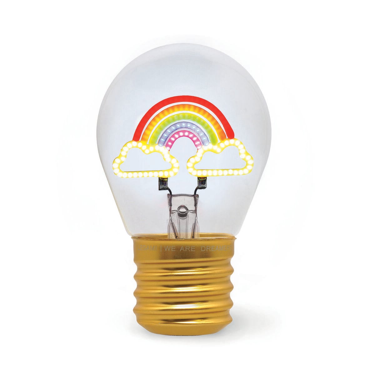 Legami - Lámpara de mesa decorativa con forma de bombilla - Rainbow - Bulb Fiction