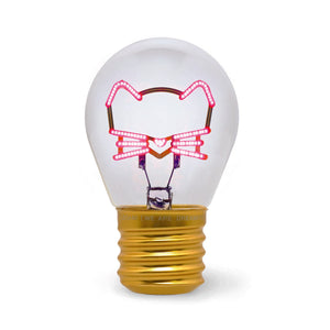Legami - Lámpara de Mesa Decorativa con Forma de Bombilla - Kitty - Bulb Fiction