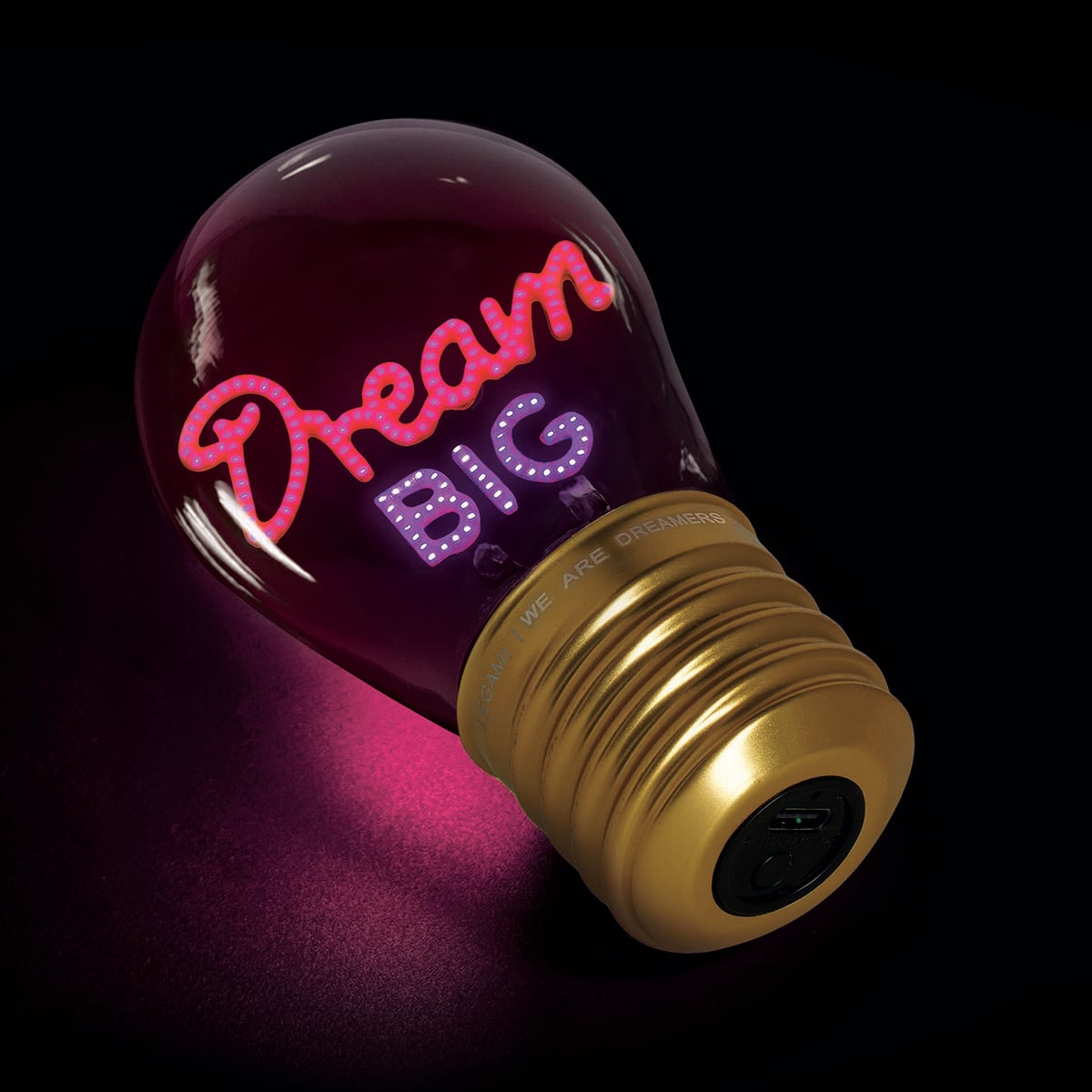 Lámpara de mesa decorativa con forma de bombilla Legami – Dream Big – Bulb Fiction