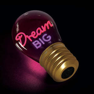 Lámpara de mesa decorativa con forma de bombilla Legami – Dream Big – Bulb Fiction