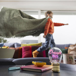 Lámpara de mesa decorativa con forma de bombilla Legami – Dream Big – Bulb Fiction