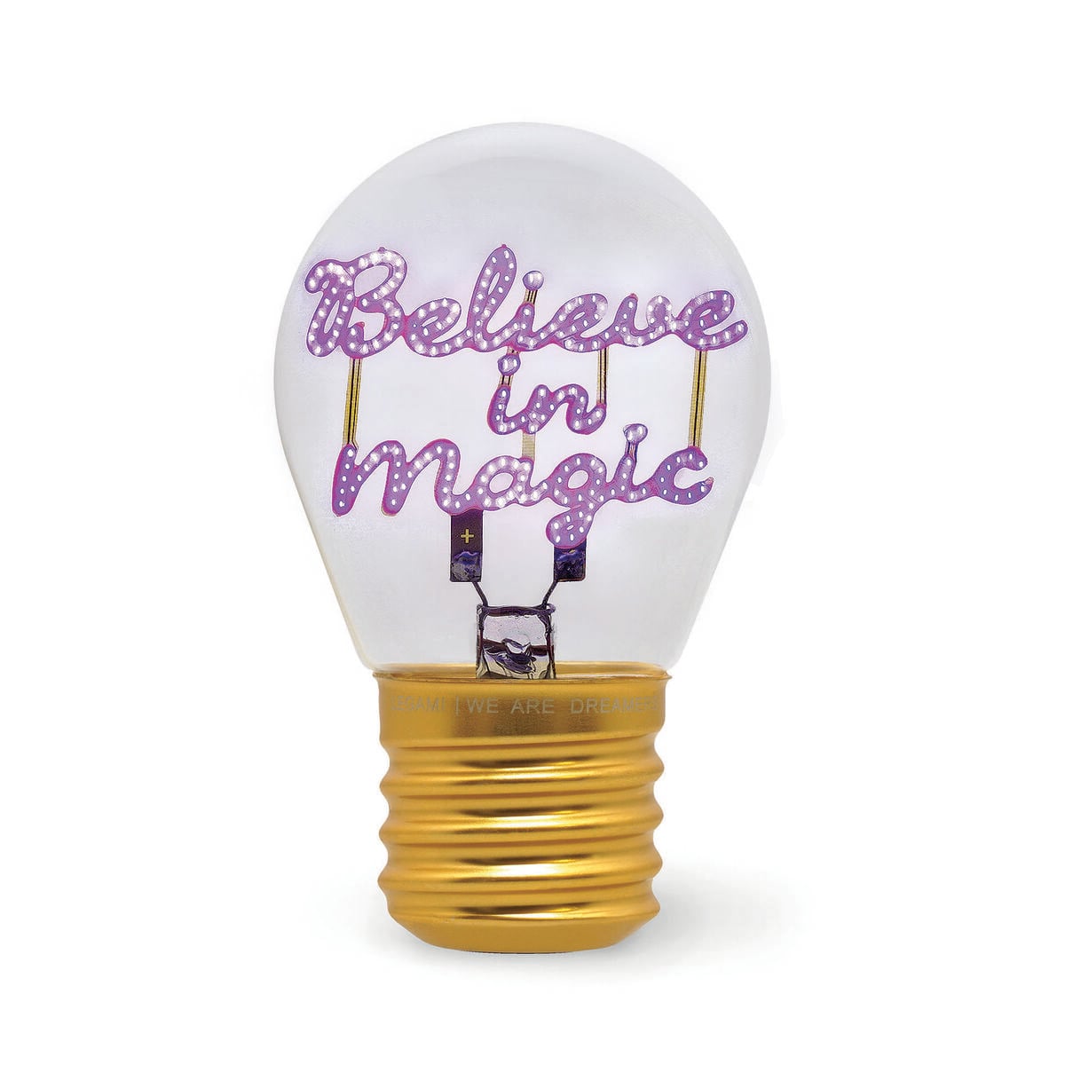 Legami - Lámpara de Mesa Decorativa con Forma de Bombilla - Believe in Sihir - Bulb Fiction