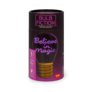 Legami - Lámpara de Mesa Decorativa con Forma de Bombilla - Believe in Sihir - Bulb Fiction