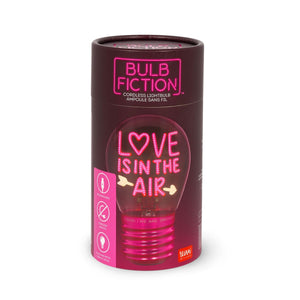 Legami - Lámpara de mesa decorativa con forma de bombilla - Aşk is in Air - Bulb Fiction