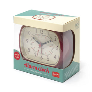 Legami - Despertador de estilo vintage - Rojo - Despertador retro
