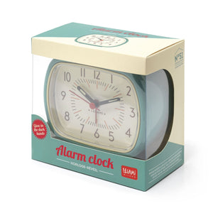 Legami - Despertador de estilo vintage - Aqua - Despertador retro
