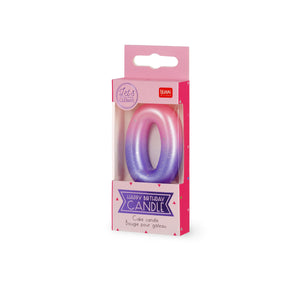 Legami - Vela de cumpleaños rosa - 0 - Vela de cumpleaños feliz