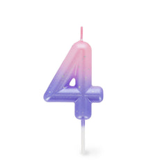 Legami - Vela de cumpleaños rosa - 4 - Vela de Feliz Cumpleaños