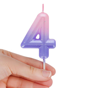 Legami - Vela de cumpleaños rosa - 4 - Vela de Feliz Cumpleaños