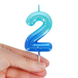 Vela de Tarta de Cumpleaños Azul Legami - 2 - Vela de Feliz Cumpleaños