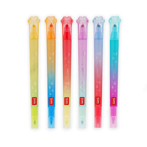 Legami - Set de 6 rotuladores de doble punta para capas - Meow