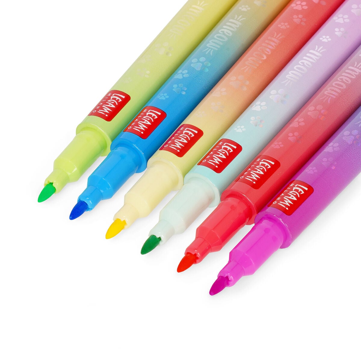 Legami - Set de 6 rotuladores de doble punta para capas - Meow
