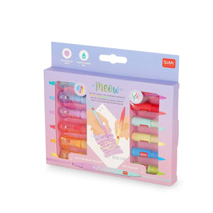 Legami - Set de 6 rotuladores de doble punta para capas - Meow