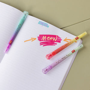 Legami - Set de 6 rotuladores de doble punta para capas - Meow