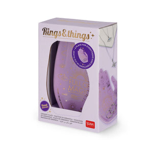 Legami - Bandeja de Cerámica Decorada a Mano - Magia - Anillos y Cosas