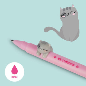 Legami - Adorno de animal con bolígrafo "Be Curious" Kitty - Cute Friends