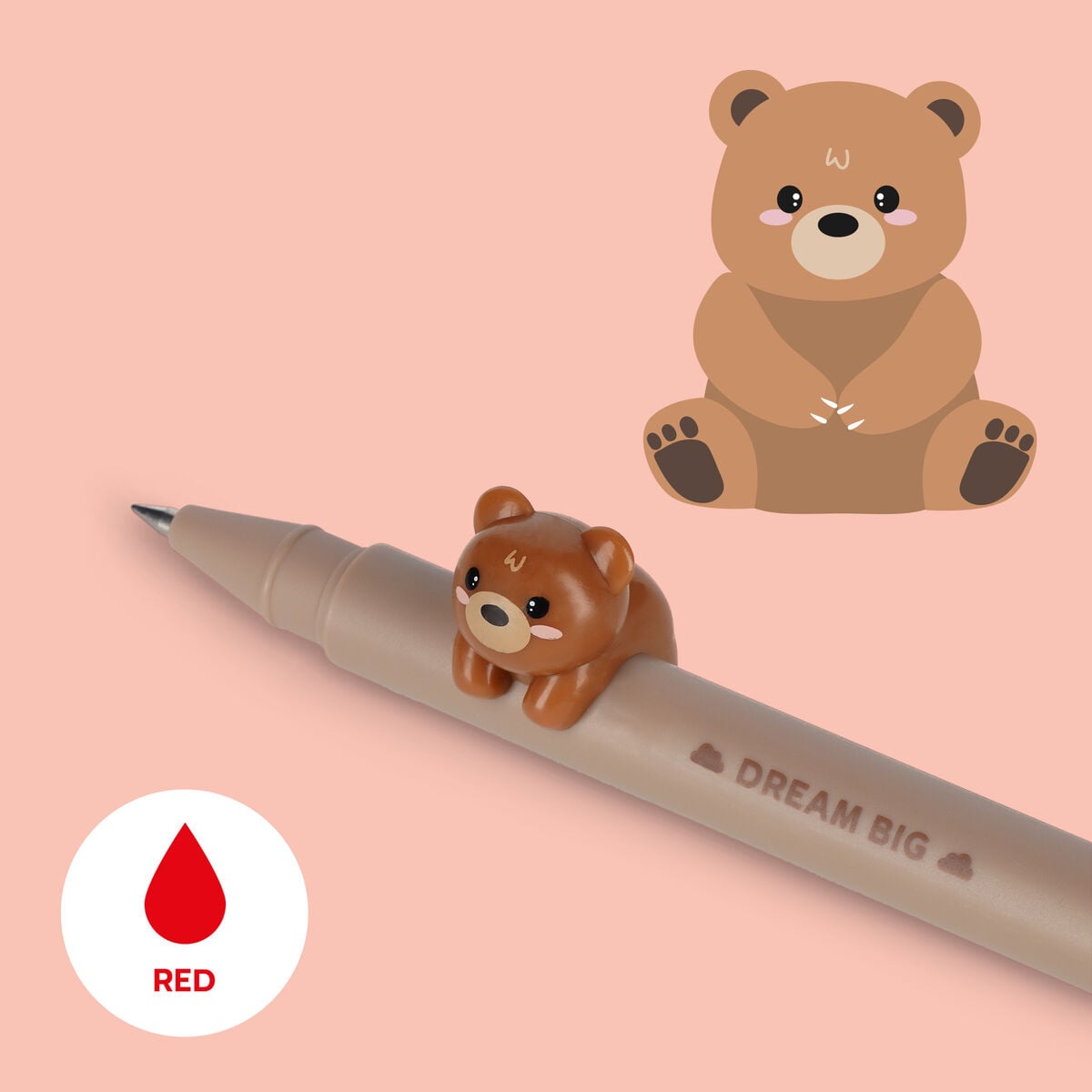 Legami - Adorno de Oso con Lápiz "Dream Big" - Adorables Amigos