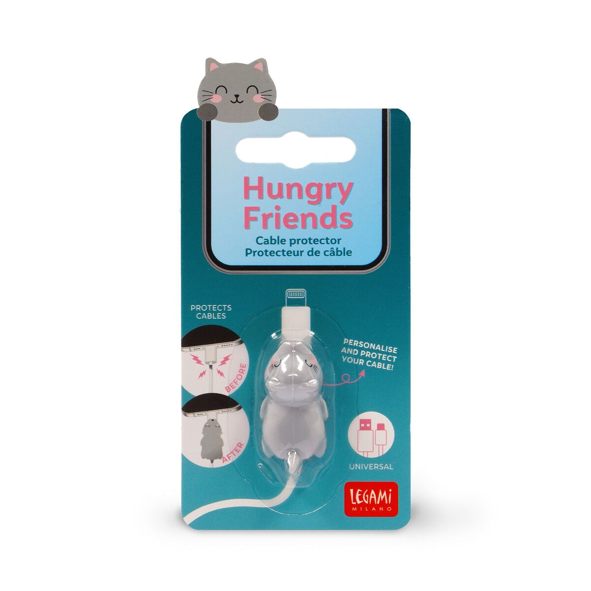 Legami - Protector de Cable Kitty - Amigos Hambrientos