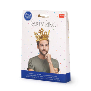Legami - Gold Inflatable Crown - King - Fiesta King