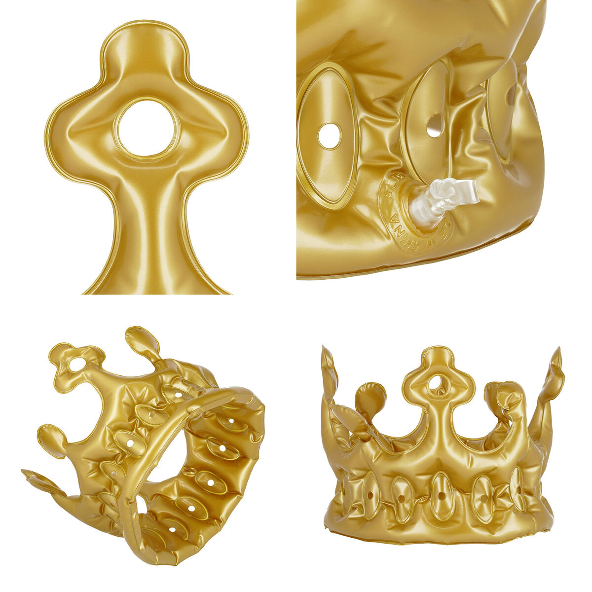 Legami - Corona Hinchable Dorada - Reina - Party Queen