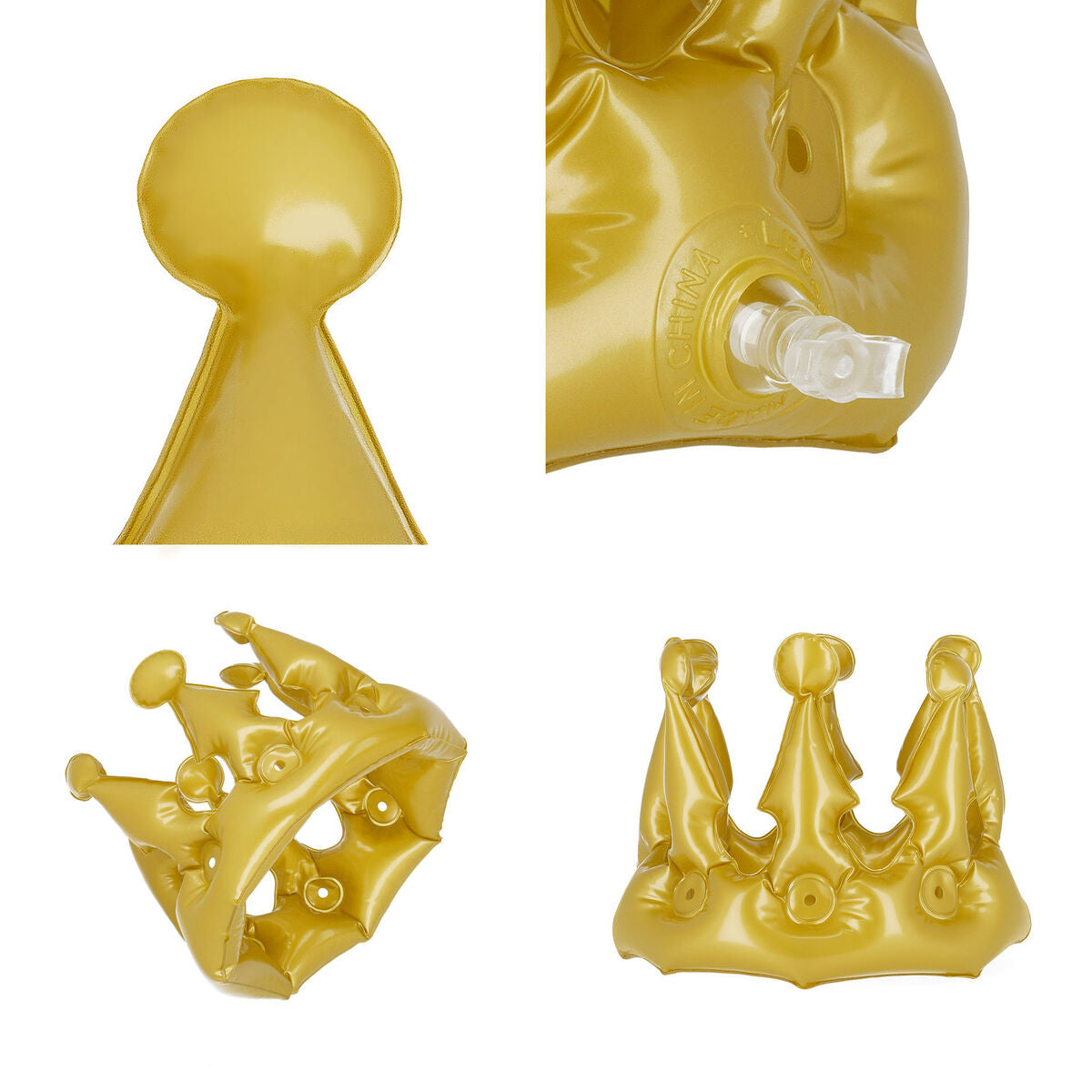 Legami - Corona Hinchable Dorada - Príncipe - Fiesta de Príncipe