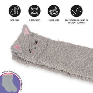 Legami - Calcetines Antideslizantes Kitty para Adultos - ¡Hacen juego!