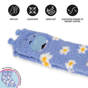 Legami - Calcetines antideslizantes Hippo para adultos - ¡Hacen juego!