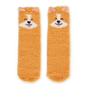 Legami - Calcetines antideslizantes Corgi para adultos - ¡Hacen juego!