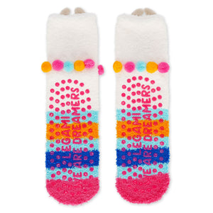 Legami - Calcetines antideslizantes de llama para adultos - ¡Hacen juego!