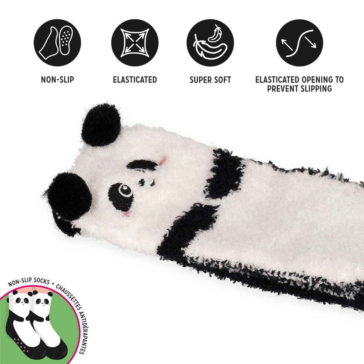 Legami - Calcetines Panda Antideslizantes Adultos - It's a Match!