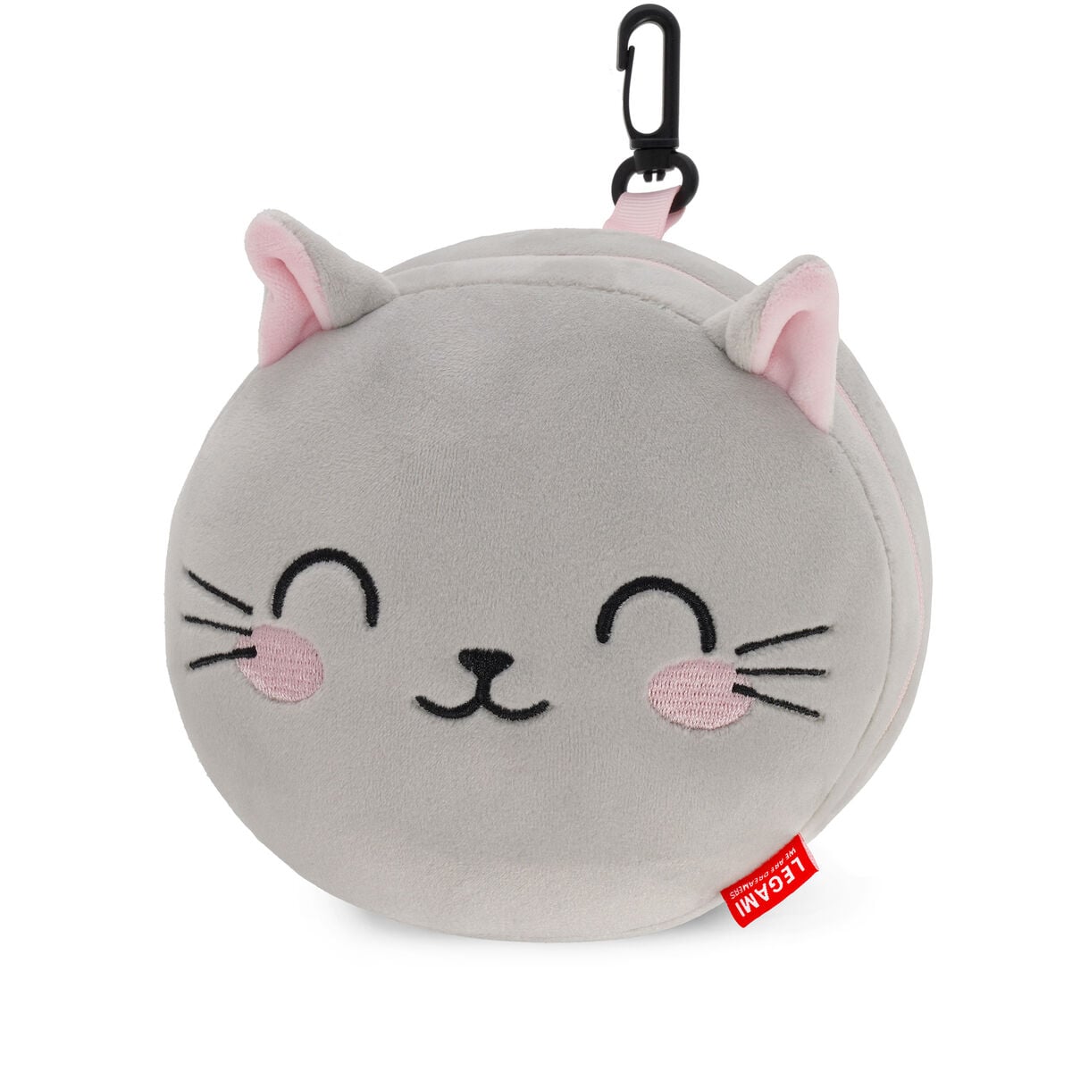 Legami - Almohada de Viaje con Forma de Gato y Antifaz - Mi Compañero de Viaje