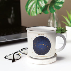 Legami - Taza de porcelana - Aries - Cuenta tus estrellas de la suerte