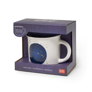 Legami - Taza de porcelana - Aries - Cuenta tus estrellas de la suerte