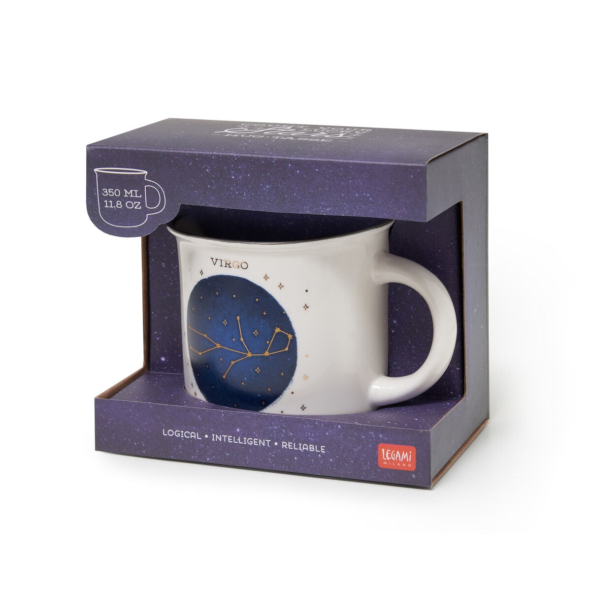 Legami - Taza de porcelana - Virgo - Cuenta tus estrellas de la suerte