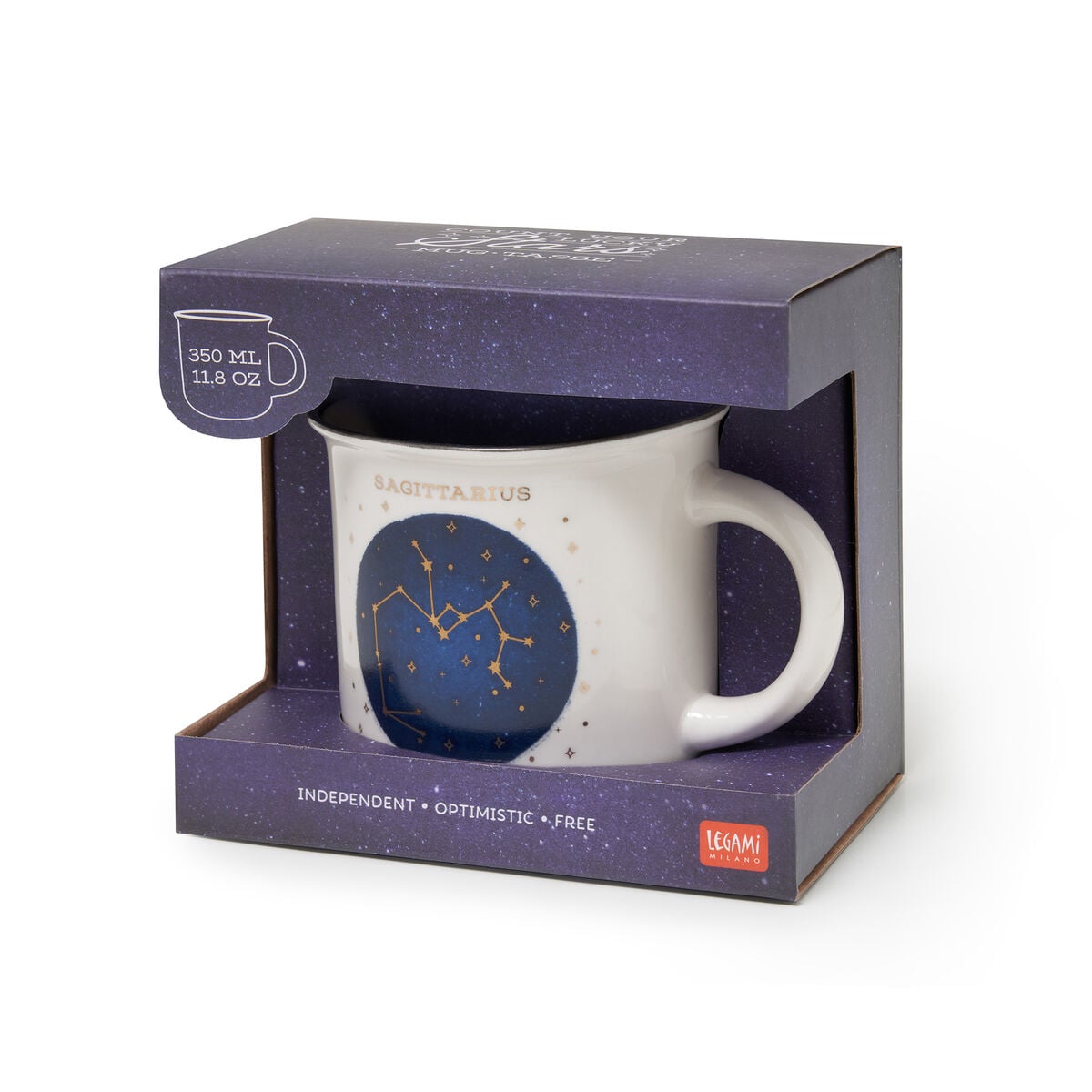 Legami - Taza de Porcelana - Sagitario - Cuenta tus Estrellas de la Suerte