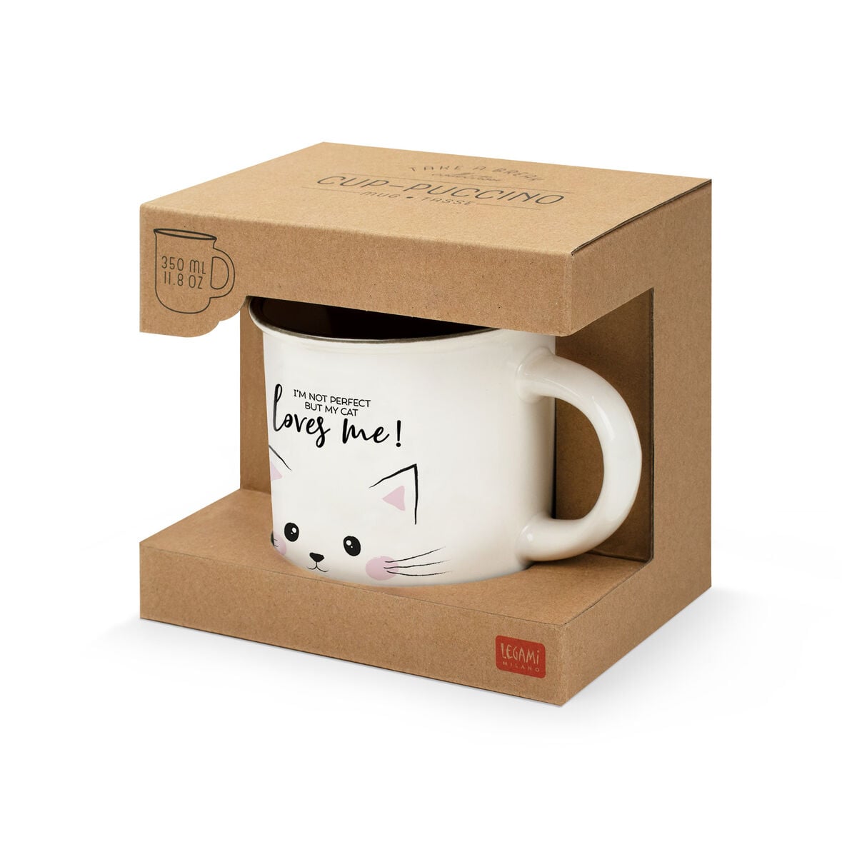 Legami - Taza de Porcelana - Kitty - Cup-Puccino