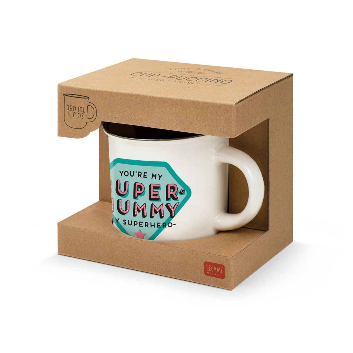 Legami - Taza de porcelana - Súper Mamá - Cup-Puccino