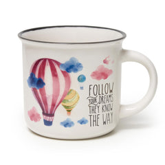 Legami - Taza de Porcelana - Globo Aerostático - Cup-Puccino