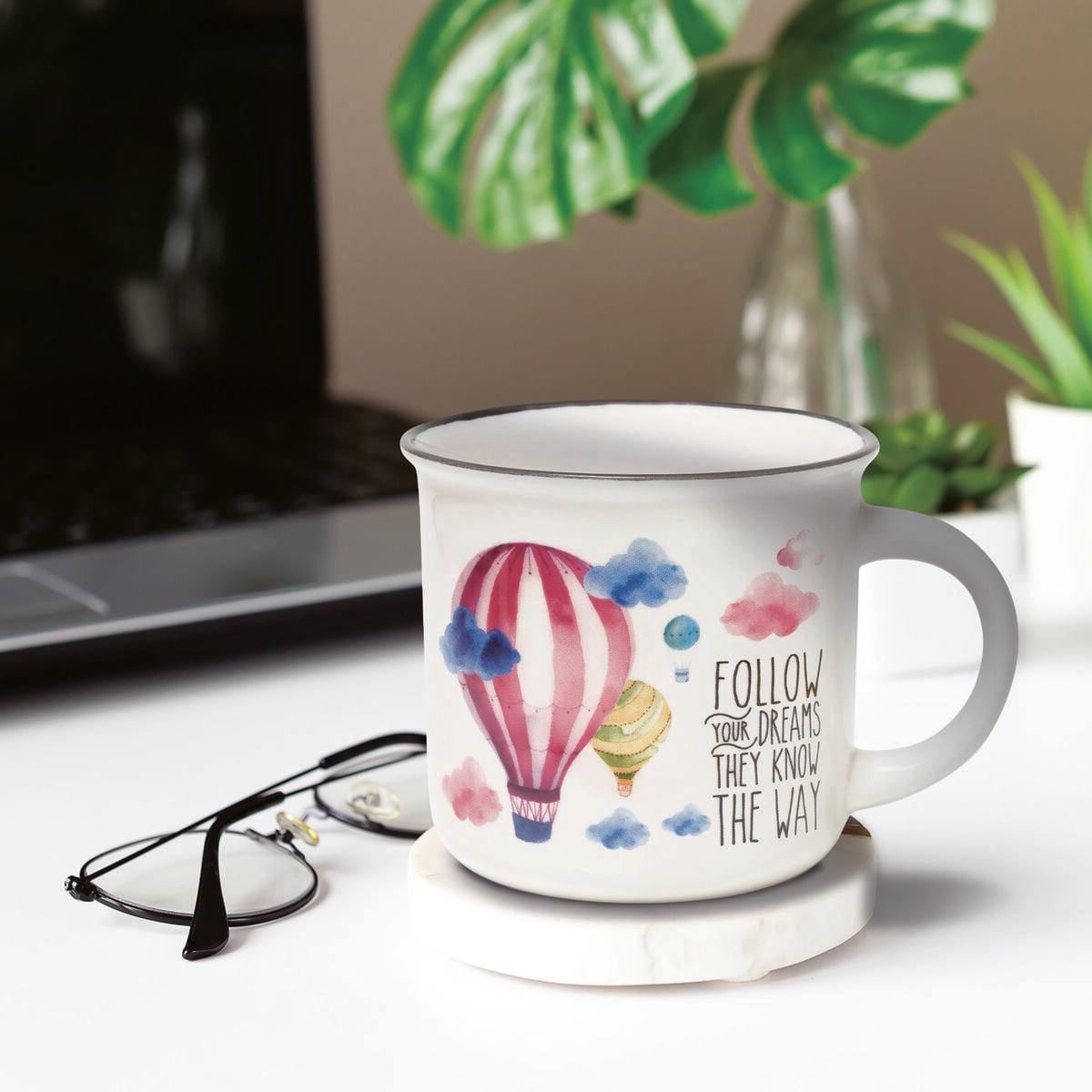 Legami - Taza de Porcelana - Globo Aerostático - Cup-Puccino