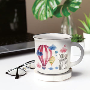 Legami - Taza de Porcelana - Globo Aerostático - Cup-Puccino