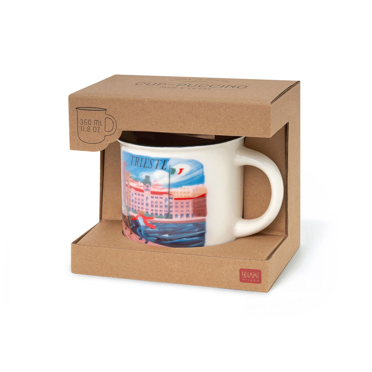 Taza de porcelana Legami - Trieste - Cup-Puccino