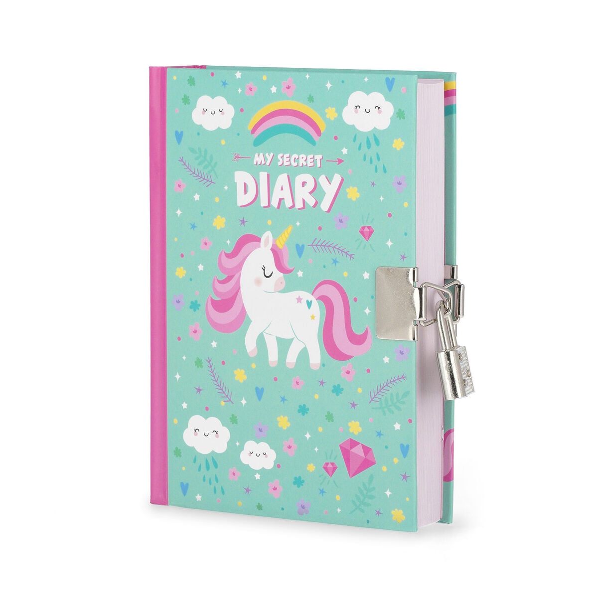 Legami - Diario Secreto con Candado y Tapa Dura Ilustrada - Unicornio - Mi Diario Secreto