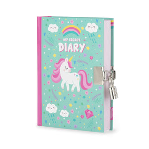 Legami - Diario Secreto con Candado y Tapa Dura Ilustrada - Unicornio - Mi Diario Secreto