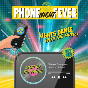 Legami - Mini luz de bola de discoteca - Phone Night Fever