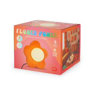 Legami - Lámpara de Mesa LED Naranja Brillante - Flower Power