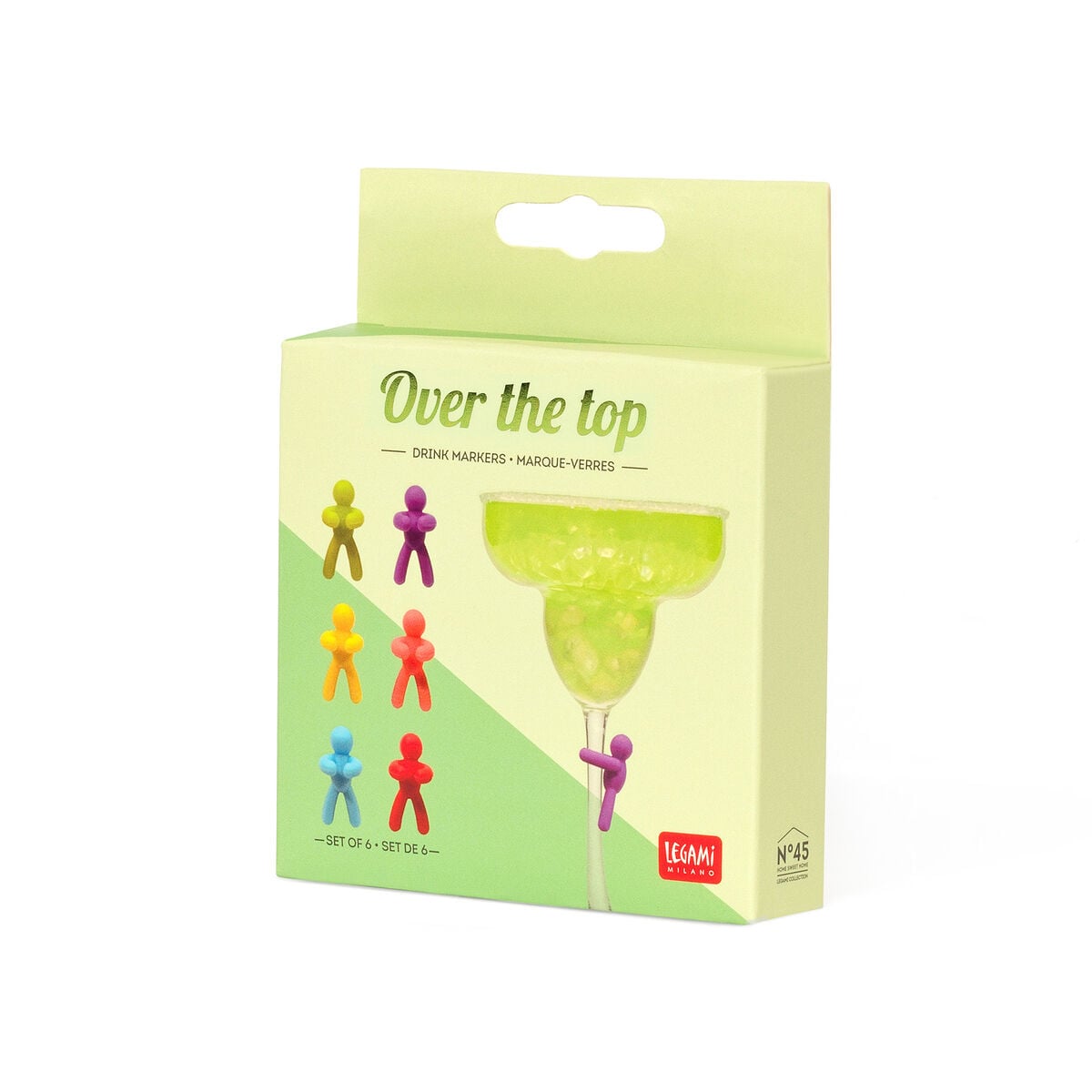 Legami - Set de 6 marcadores de copas - Over Top